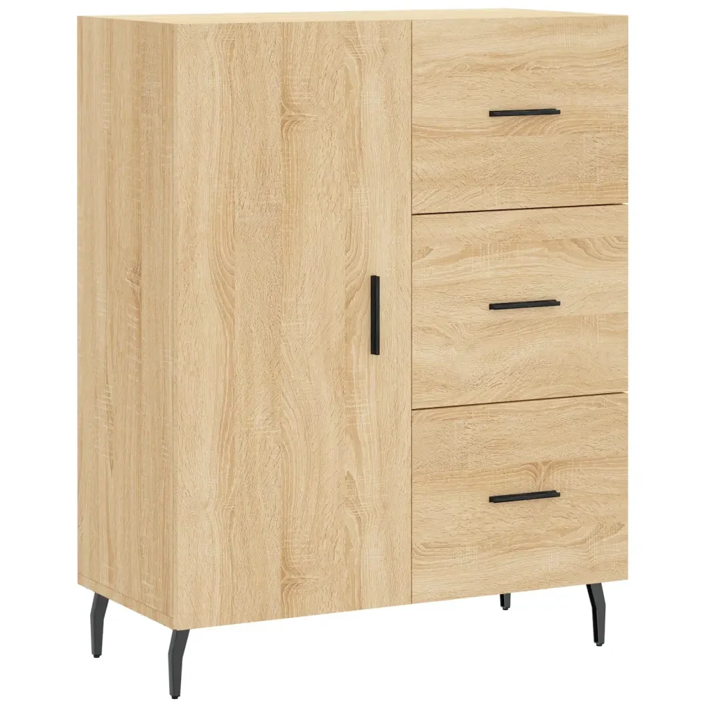 Credenza Rovere Sonoma 69,5x34x180 cm in Legno Multistrato 3199828 - Image 7