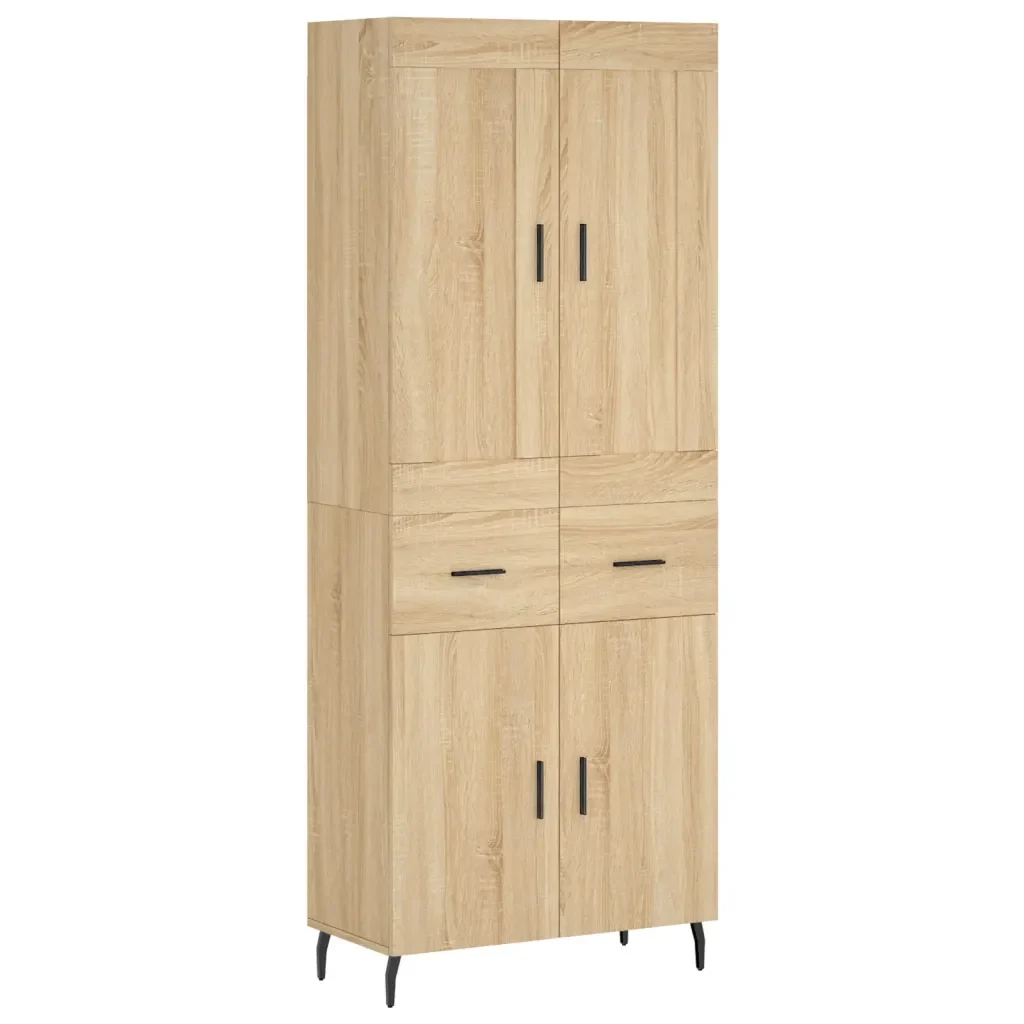 Credenza Rovere Sonoma 69,5x34x180 cm in Legno Multistrato 3199892 - Image 2