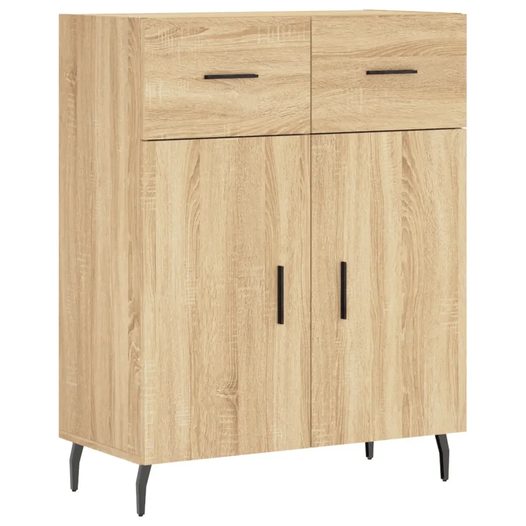 Credenza Rovere Sonoma 69,5x34x180 cm in Legno Multistrato 3199892 - Image 7