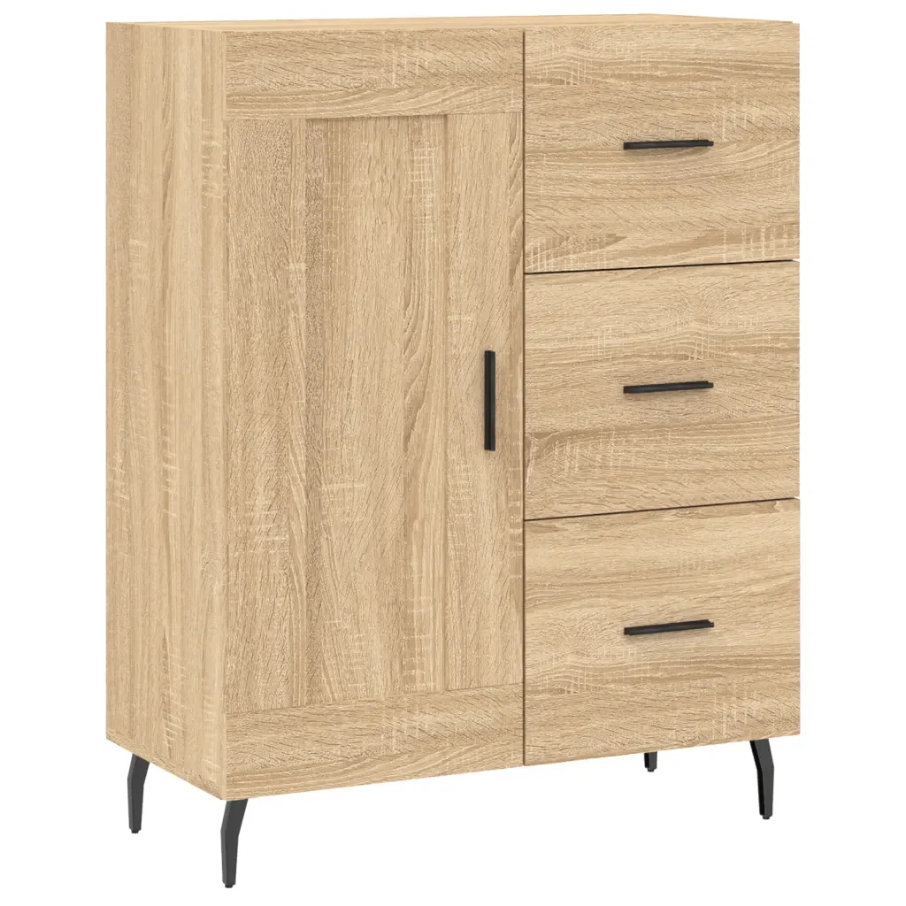 Credenza Rovere Sonoma 69,5x34x180 cm in Legno Multistrato 3200020 - Image 7