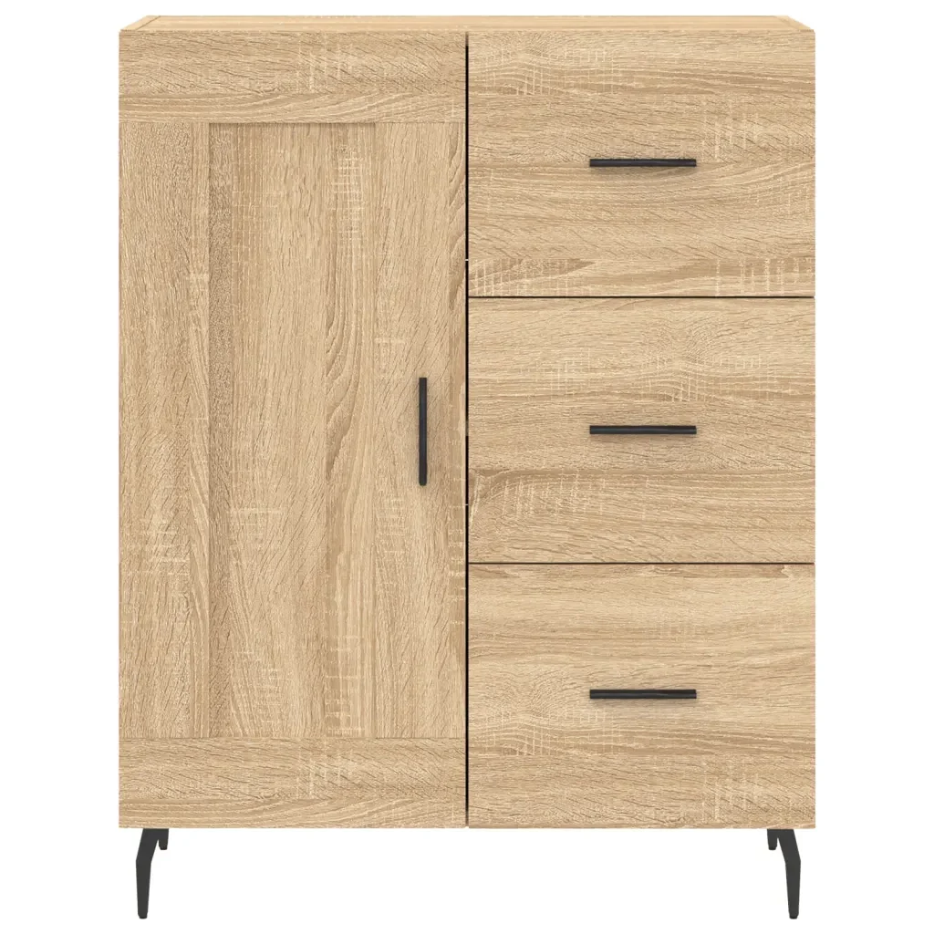 Credenza Rovere Sonoma 69,5x34x180 cm in Legno Multistrato 3200020 - Image 8