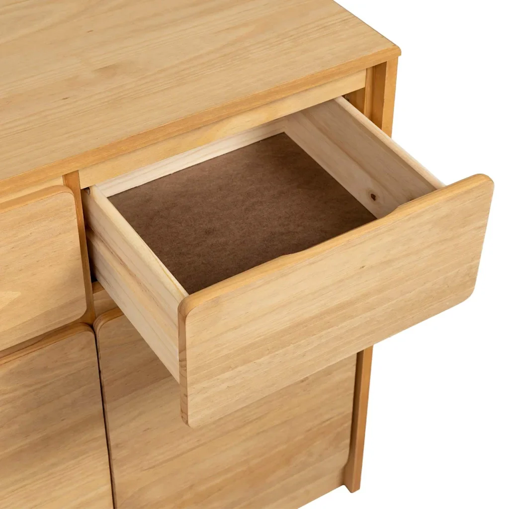 Credenza SAUDA 80x43x75,5 cm in Legno Massello di Pino - Image 7