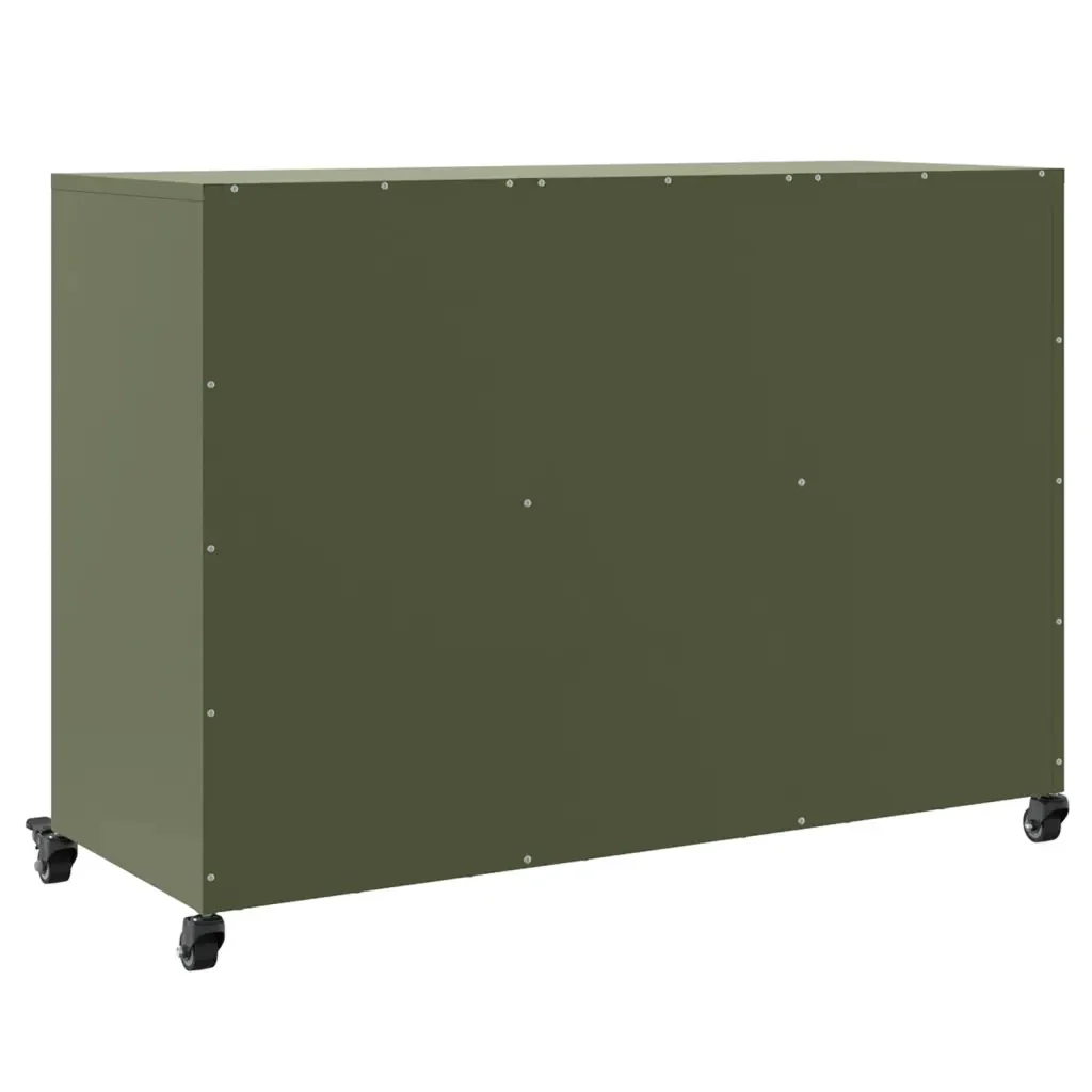 Credenza Verde Oliva 100,5x39x72 cm in Acciaio 846744 - Image 8