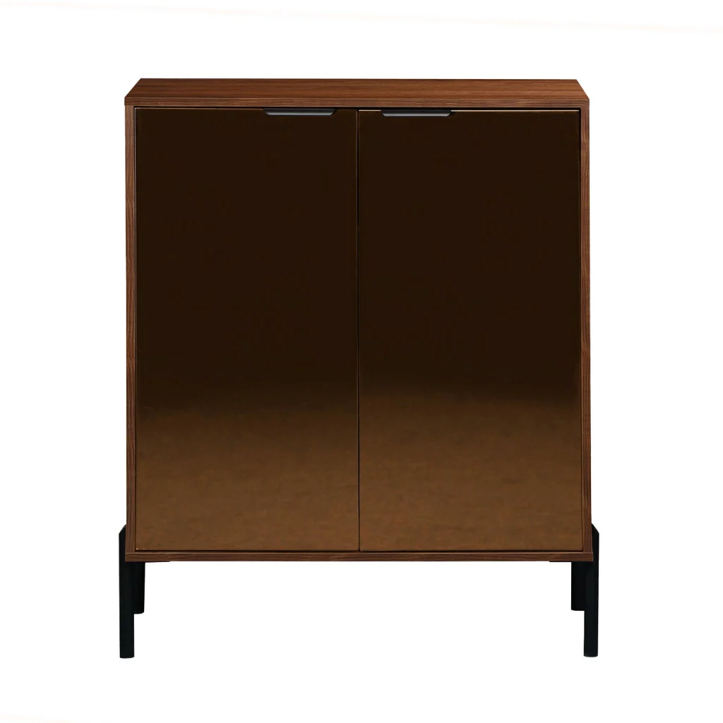 Credenza vintage effetto legno di noce, 83cm, noce - Image 4