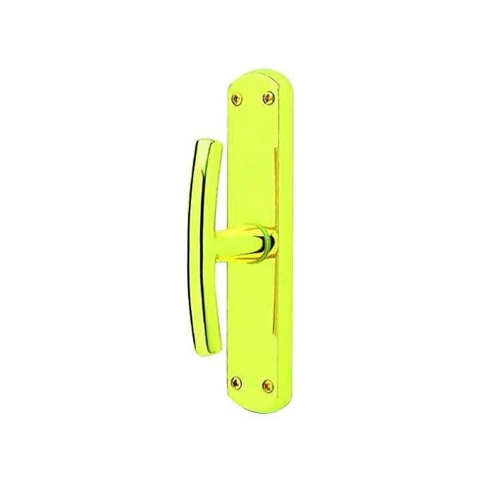 Ghidini 0910132 Milena Cremonese su Placca Finestra Attacco EZ Q7 Ottone 180x38 mm colore Lucido - Image 3
