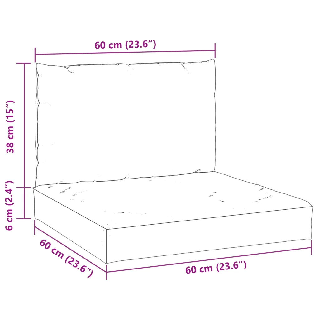 Cuscini per Pallet 2 pz Azzurro in Tessuto Oxford 315056 - Image 10