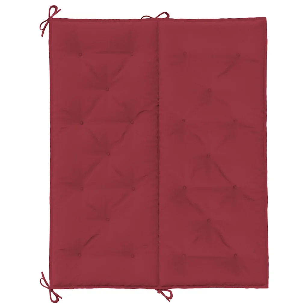 Cuscini per Panca 2 pz Rosso Vino 120x50x7 cm in Tessuto Oxford - Image 5