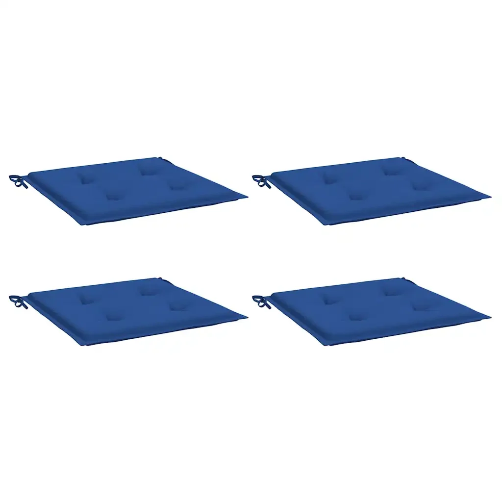 Cuscini per Sedia 4 pz Blu Reale 40x40x4 cm in Tessuto Oxford 314024 - Image 3