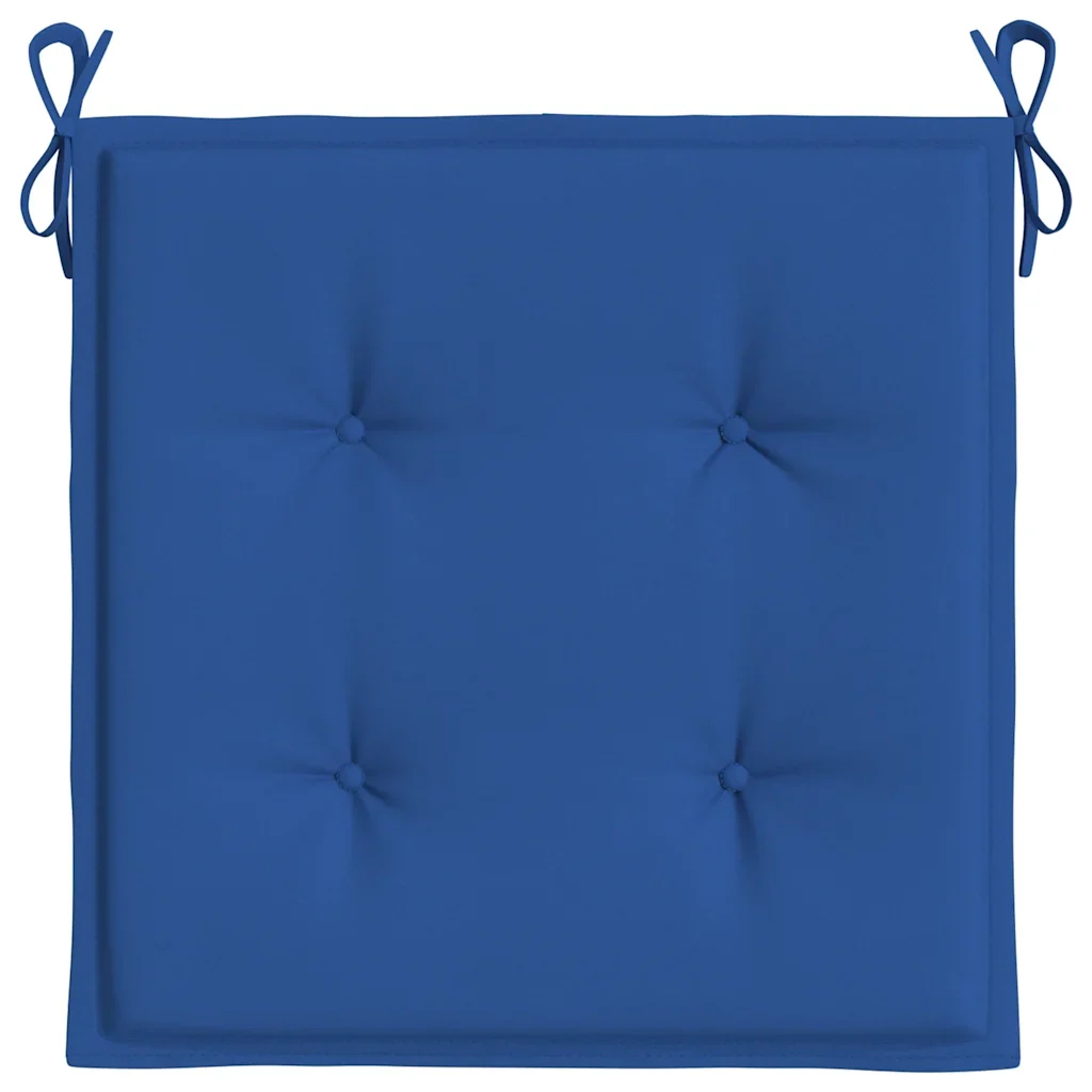 Cuscini per Sedia 4 pz Blu Reale 40x40x4 cm in Tessuto Oxford 314024 - Image 6
