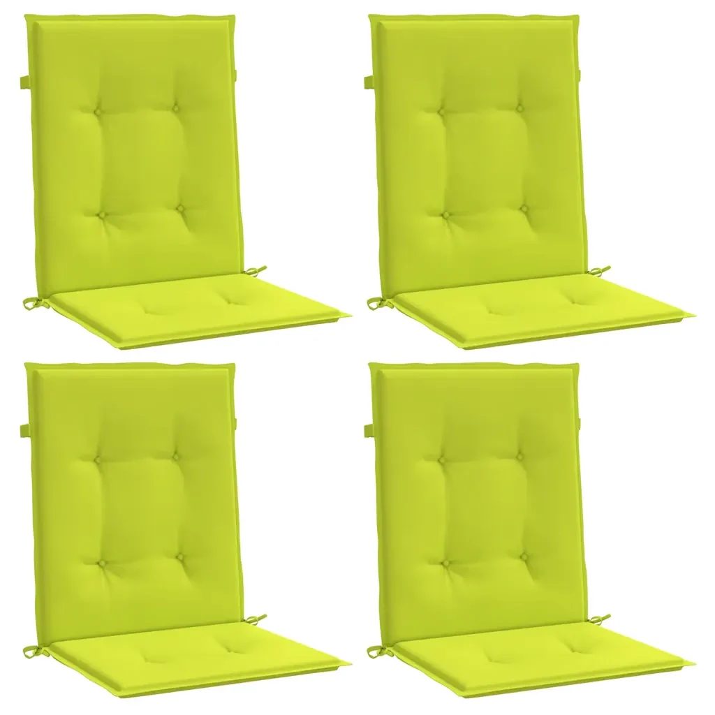 Cuscini per Sedia 4 pz Verde Intenso 100x50x3 cm Tessuto Oxford 314147 - Image 3