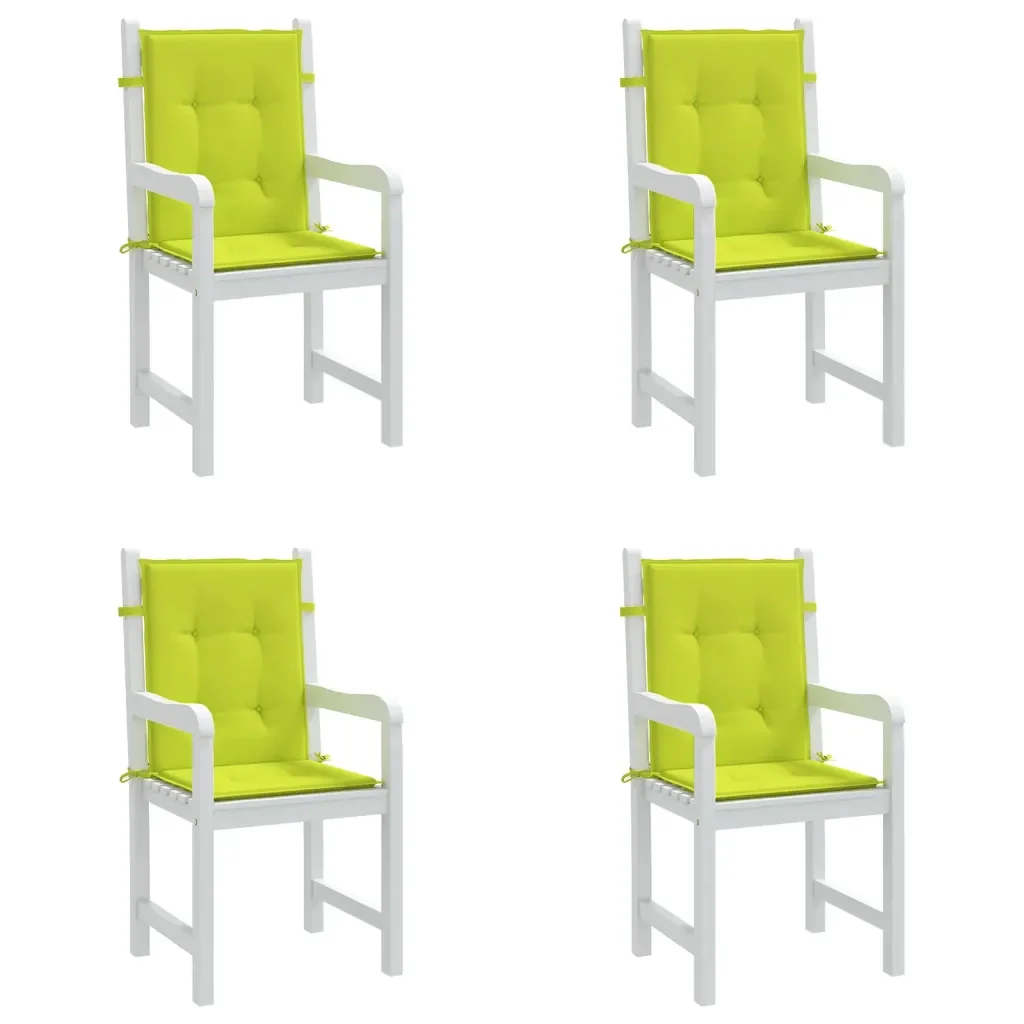 Cuscini per Sedia 4 pz Verde Intenso 100x50x3 cm Tessuto Oxford 314147 - Image 8