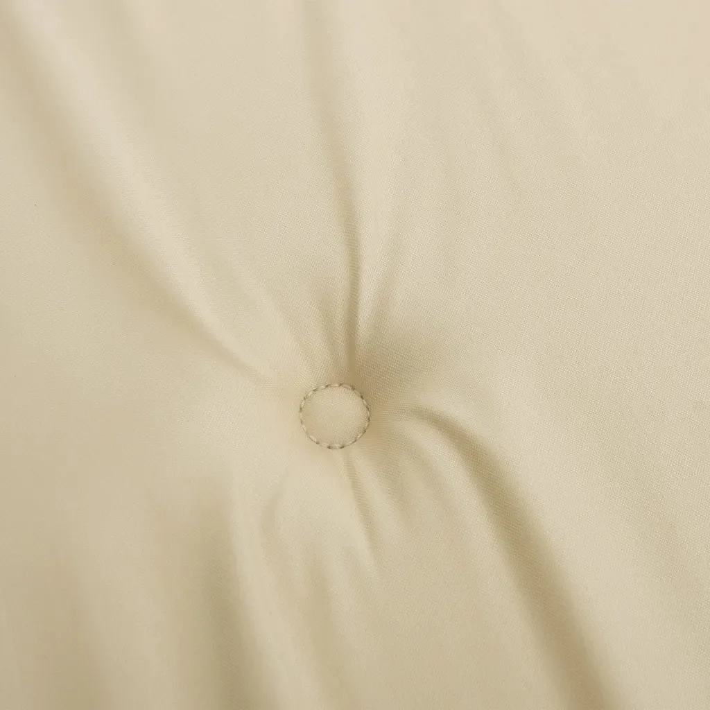 Cuscini per Sedie 2 pz Beige 120x50x3 cm in Tessuto - Image 8