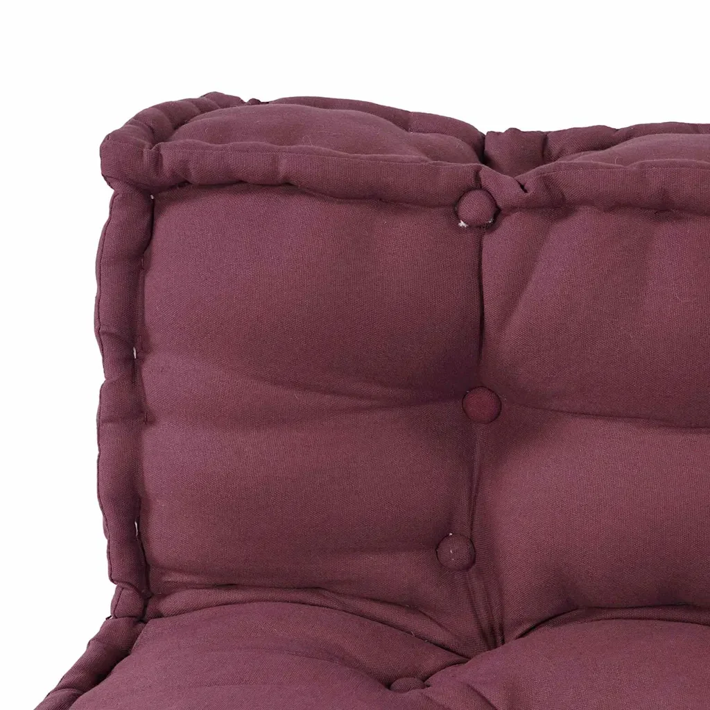 Cuscino per Divano Pallet 3 pcs Bordeaux 120 x 80 x 38 cm 4019086 - Image 6