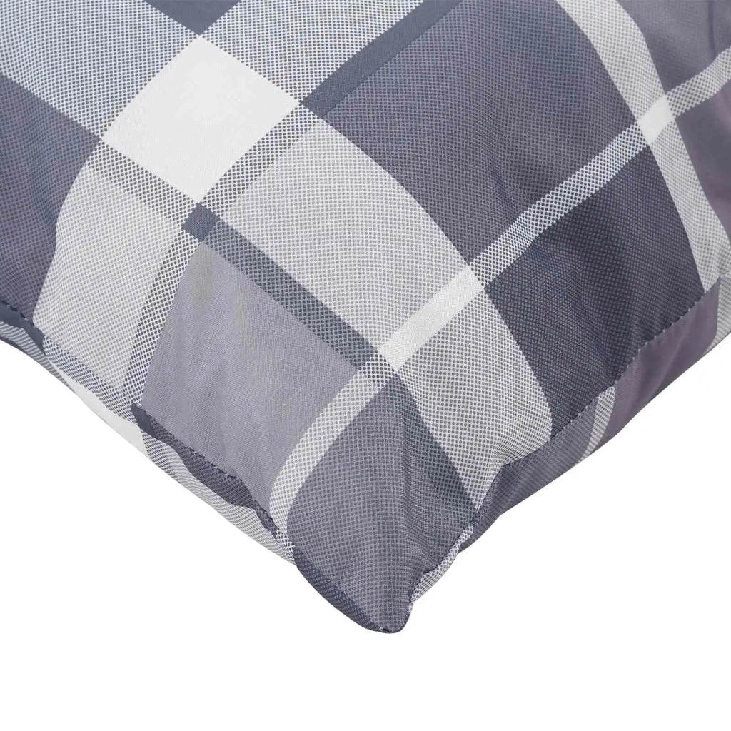 Cuscino da Esterno 4 pcs Grigio a quadri 40 x 40 cm Tessuto 377754 - Image 6