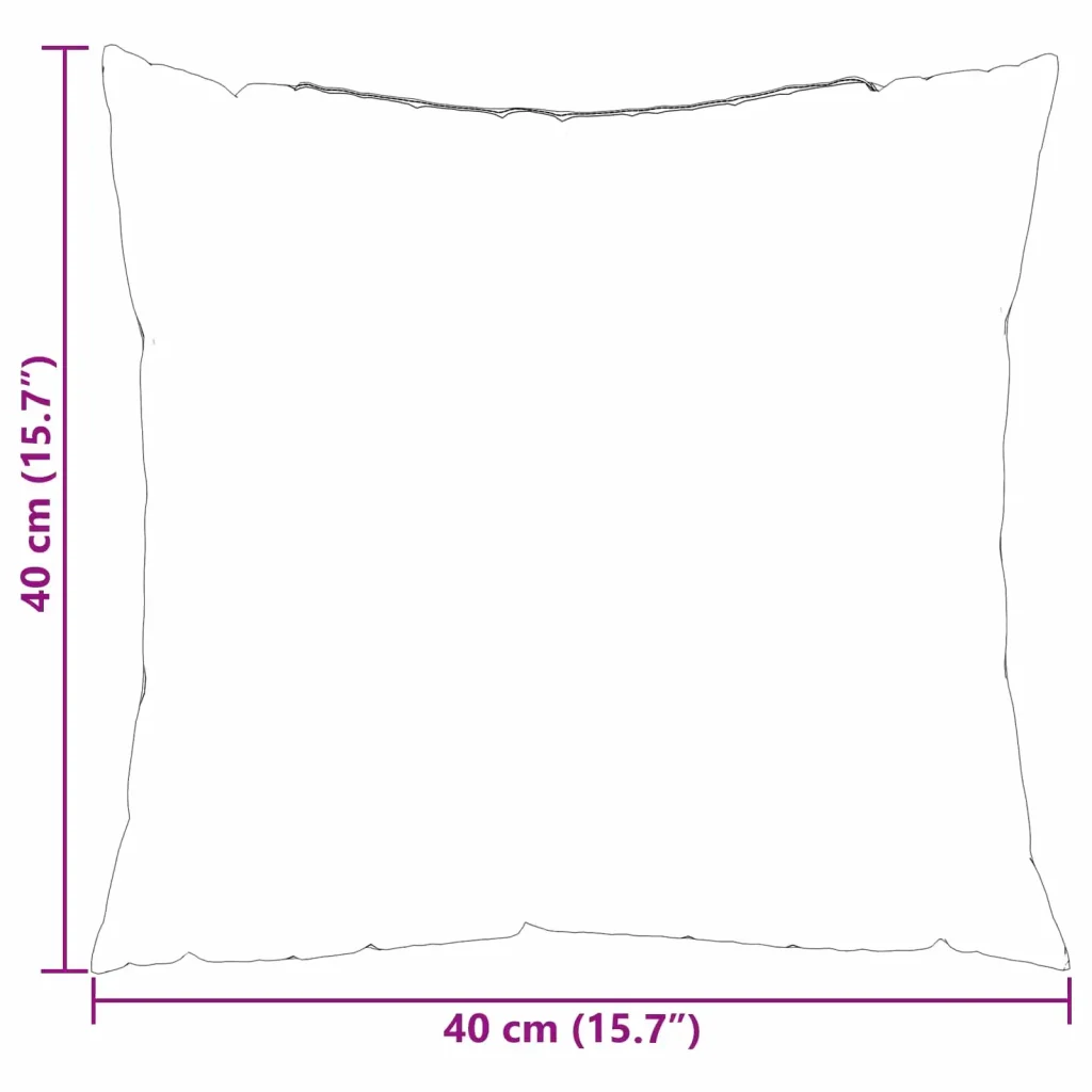 Cuscino da Esterno 4 pcs Grigio a quadri 40 x 40 cm Tessuto - Image 9