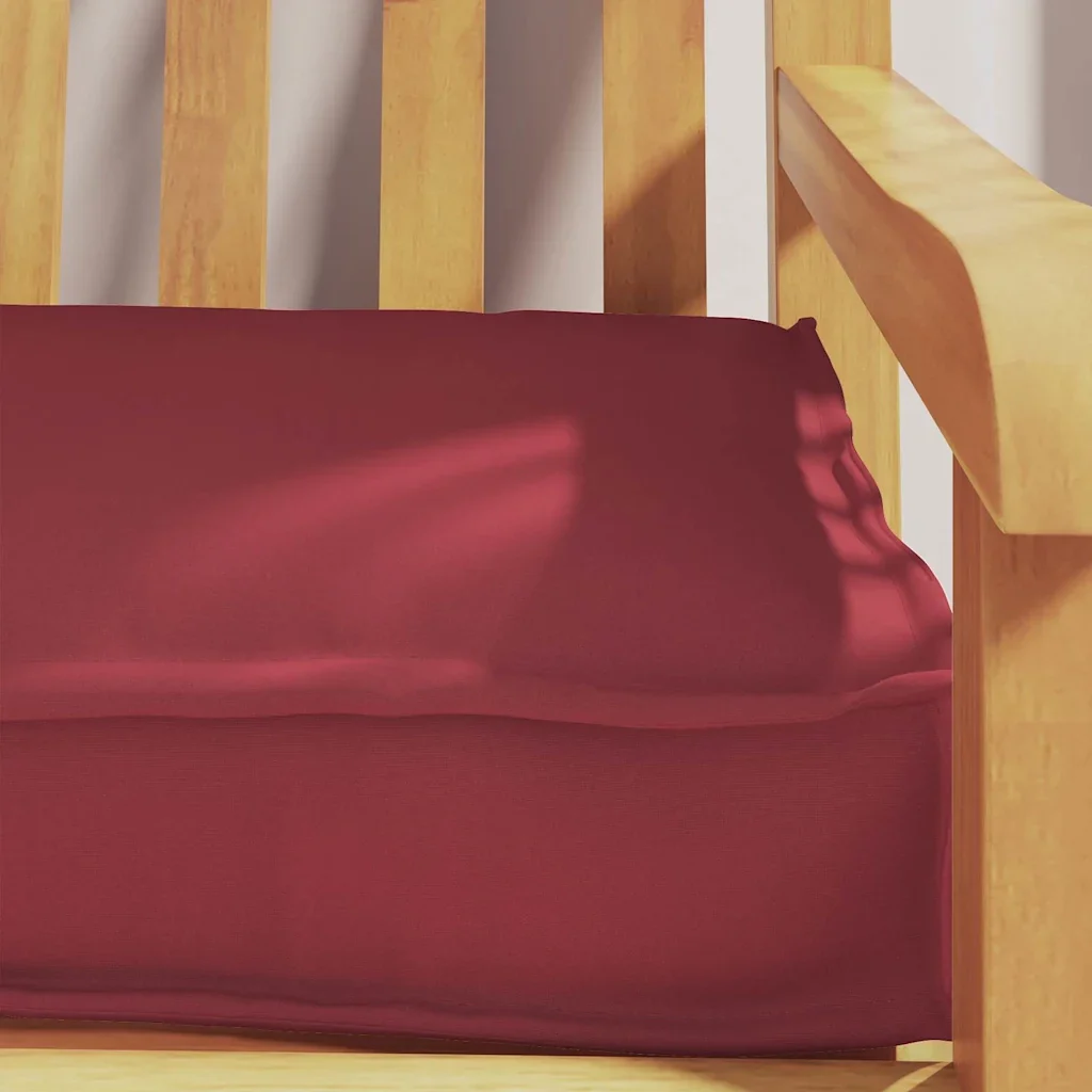 Cuscino per pallet Rosso Vino 200 x 40 x 8 cm Tessuto Oxford 42001684 - Image 5