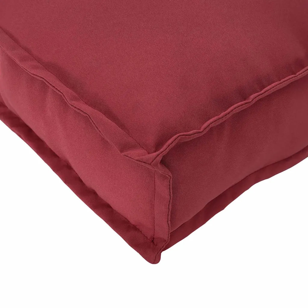Cuscino per pallet Rosso Vino 200 x 40 x 8 cm Tessuto Oxford 42001684 - Image 9