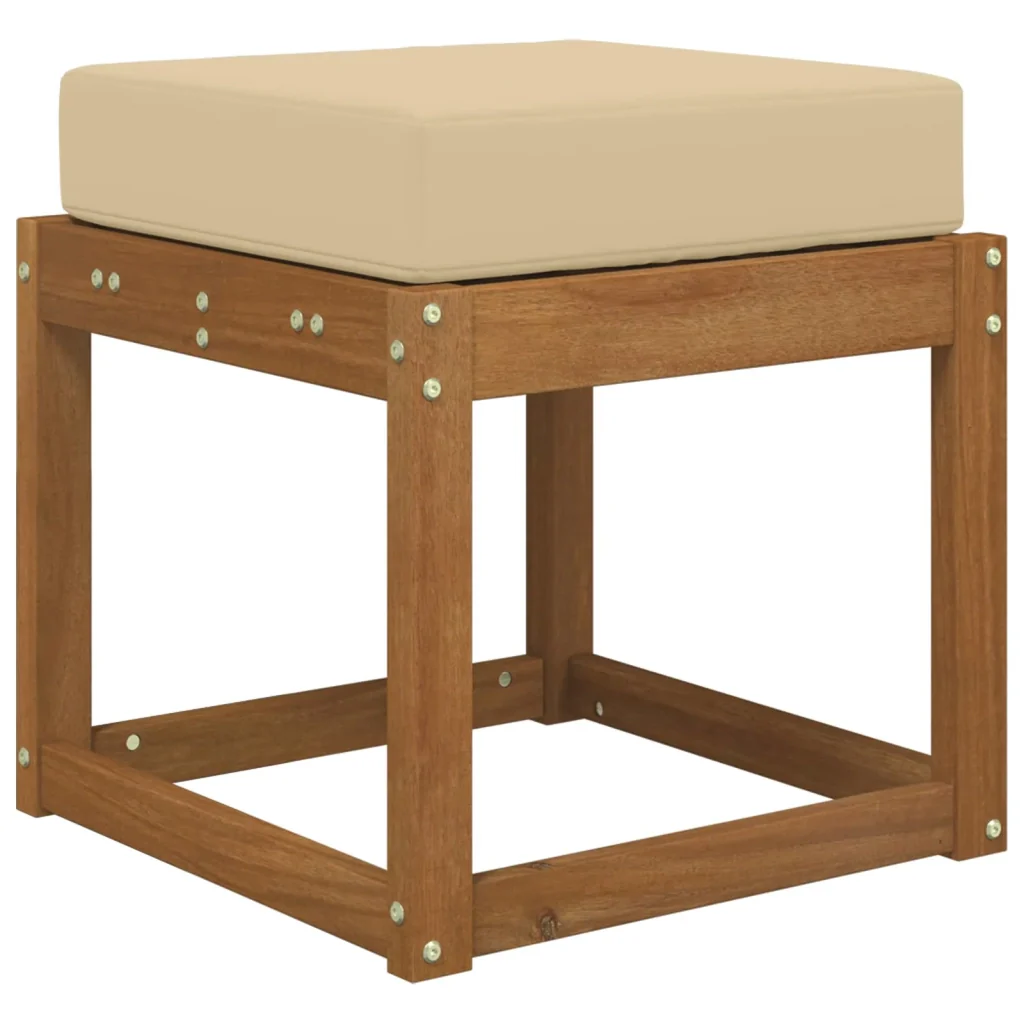 Cuscino da Sedia Esterno Beige 40 x 40 x 8 cm 100% Poliestere 900934 - Image 3