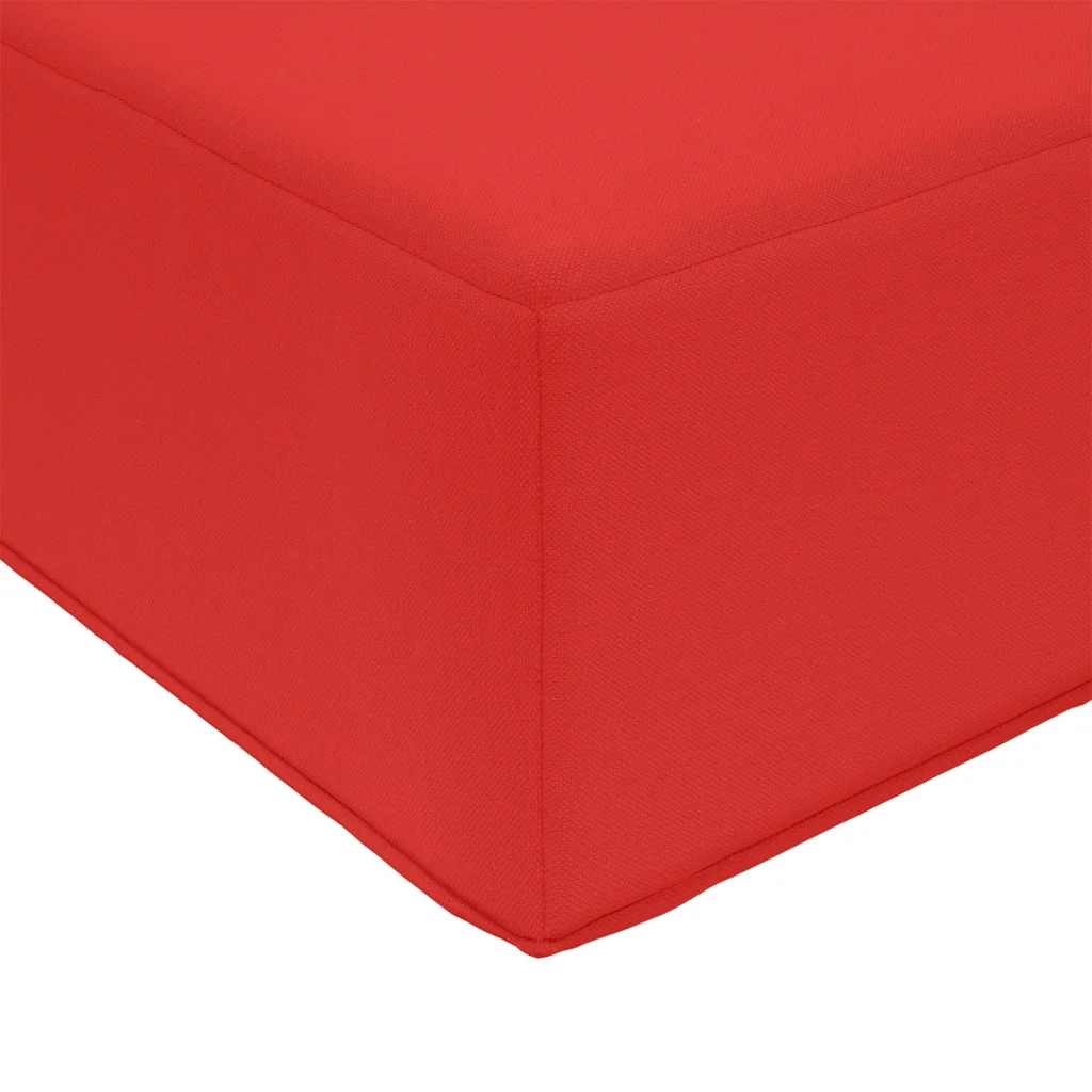 Cuscino da Sedia Esterno Rosso 80 x 40 x 8 cm 100% Poliestere 900954 - Image 6