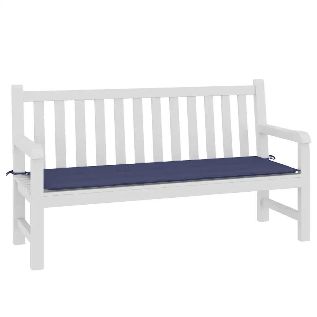 Cuscino Panca da Giardino Blu Marino 150x50x3 cm Tessuto Oxford 378498 - Image 3