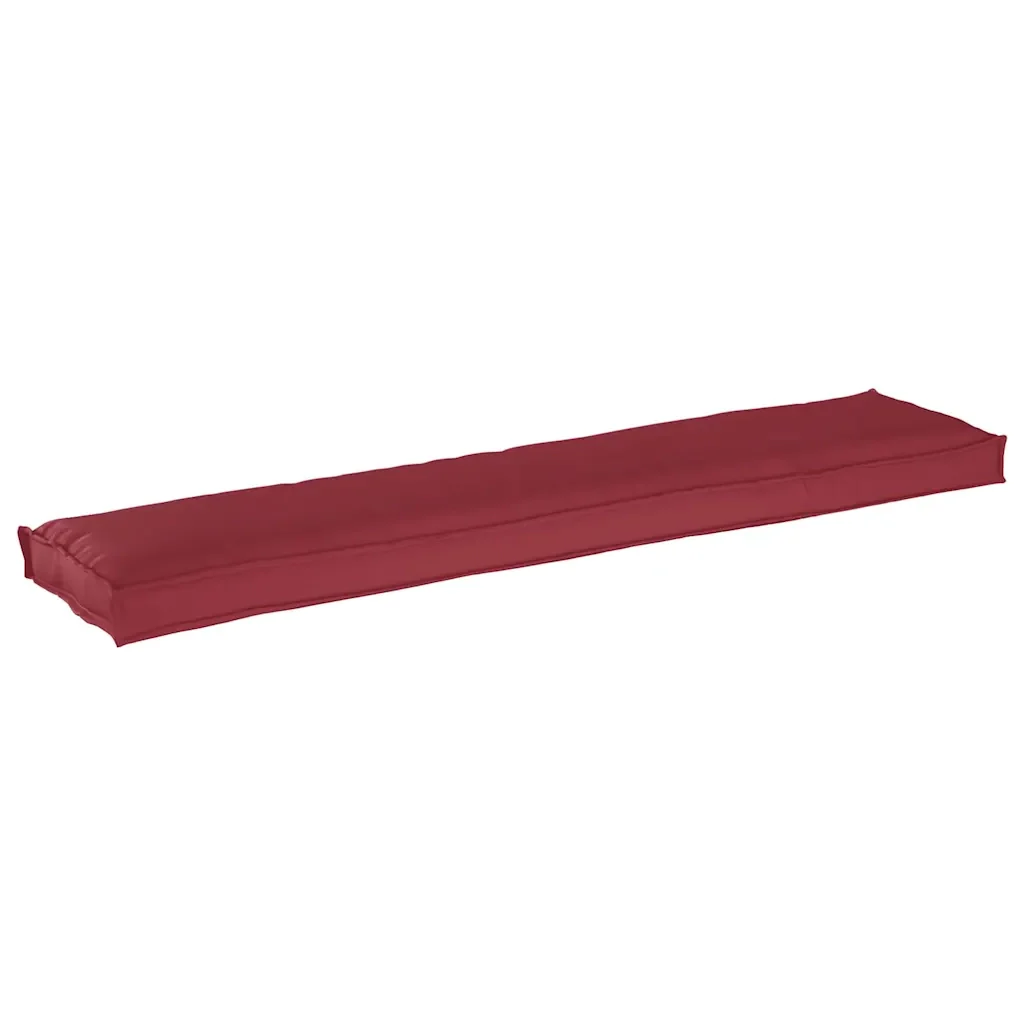 Cuscino per pallet Rosso Vino 180 x 40 x 8 cm Tessuto Oxford 42001674 - Image 2