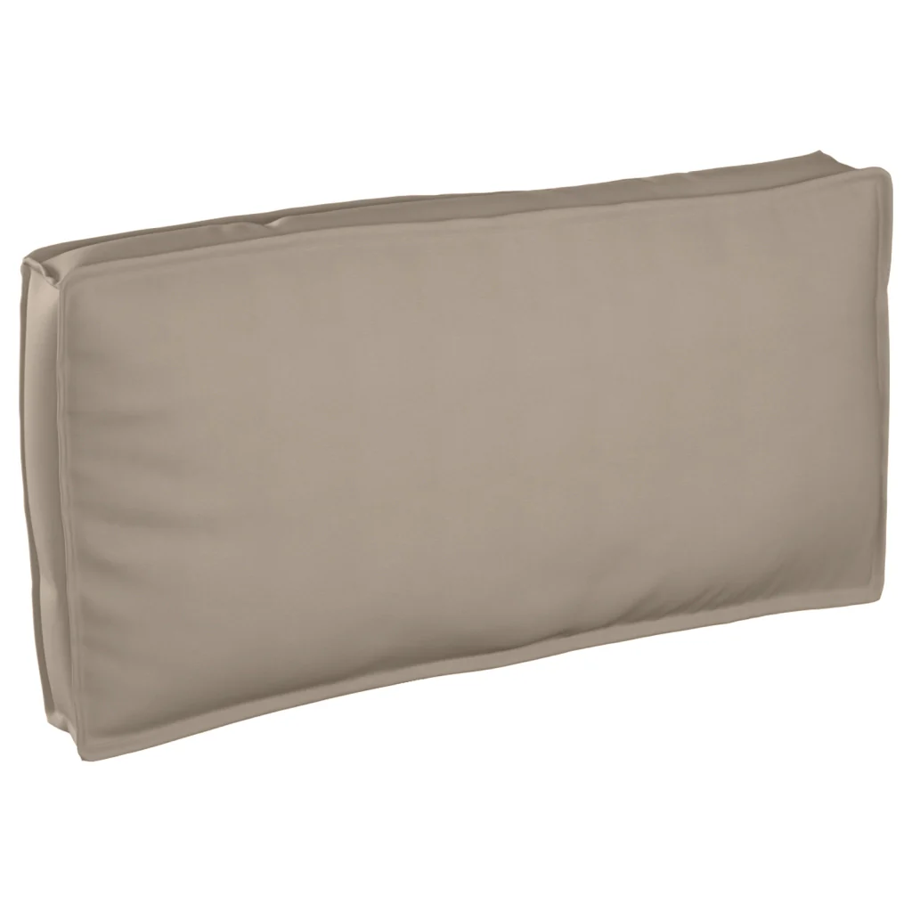 Cuscino per pallet per sedia/schienale Tortora 120x60x12 cm Tessuto Oxford