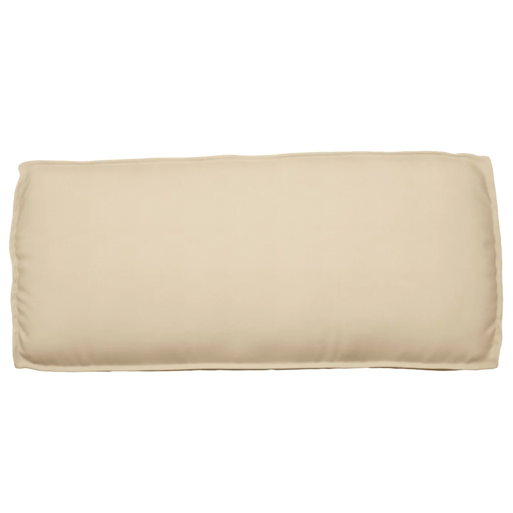 Cuscino per pallet per seduta/schiena beige 120x50x12 cm in tessuto Oxford - Image 6