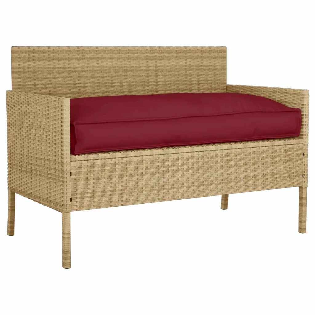 Cuscino Rosso Vino 120 x 60 x 12 cm Tessuto Oxford 42001564 - Image 3