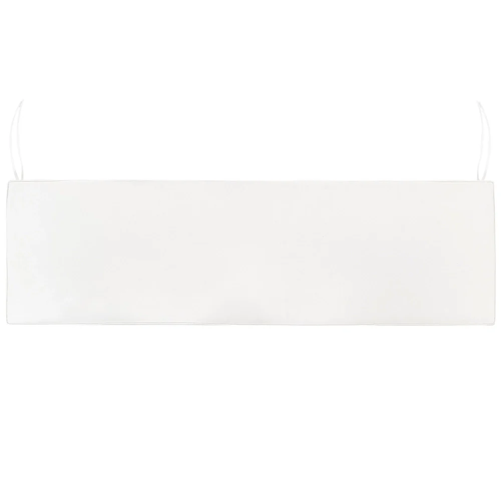 Cuscino per panca da Giardino in Poliestere bianco 160 cm resistente all'acqua 169 x 50 cm Giardino - Image 3