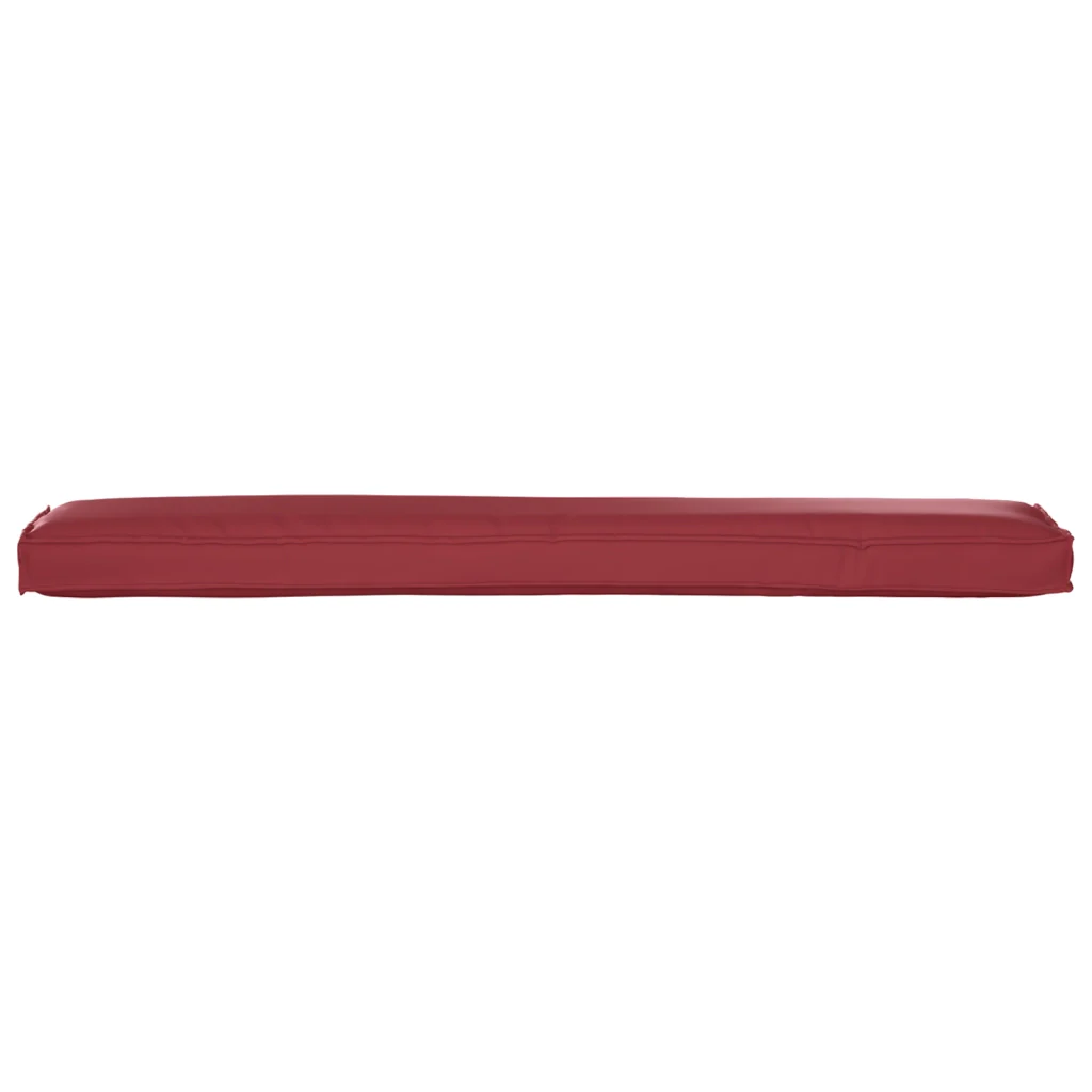 Cuscino per panca Rosso vino 200x40x8 cm Tessuto Oxford - Image 5
