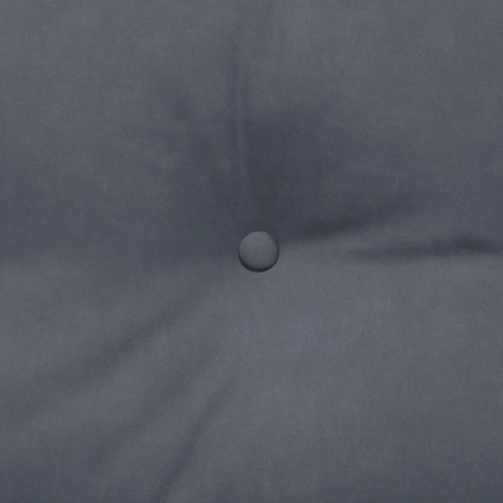 Cuscino per Schiena Grigio scuro 100 x 24 x 50 cm Velluto 42014459 - Image 8