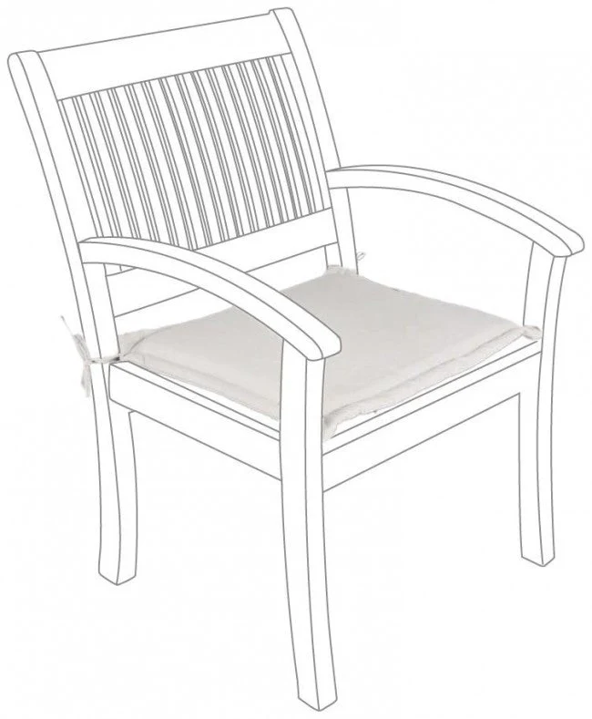 Cuscino Poly180 Naturale per Poltrona in Tessuto per Esterno