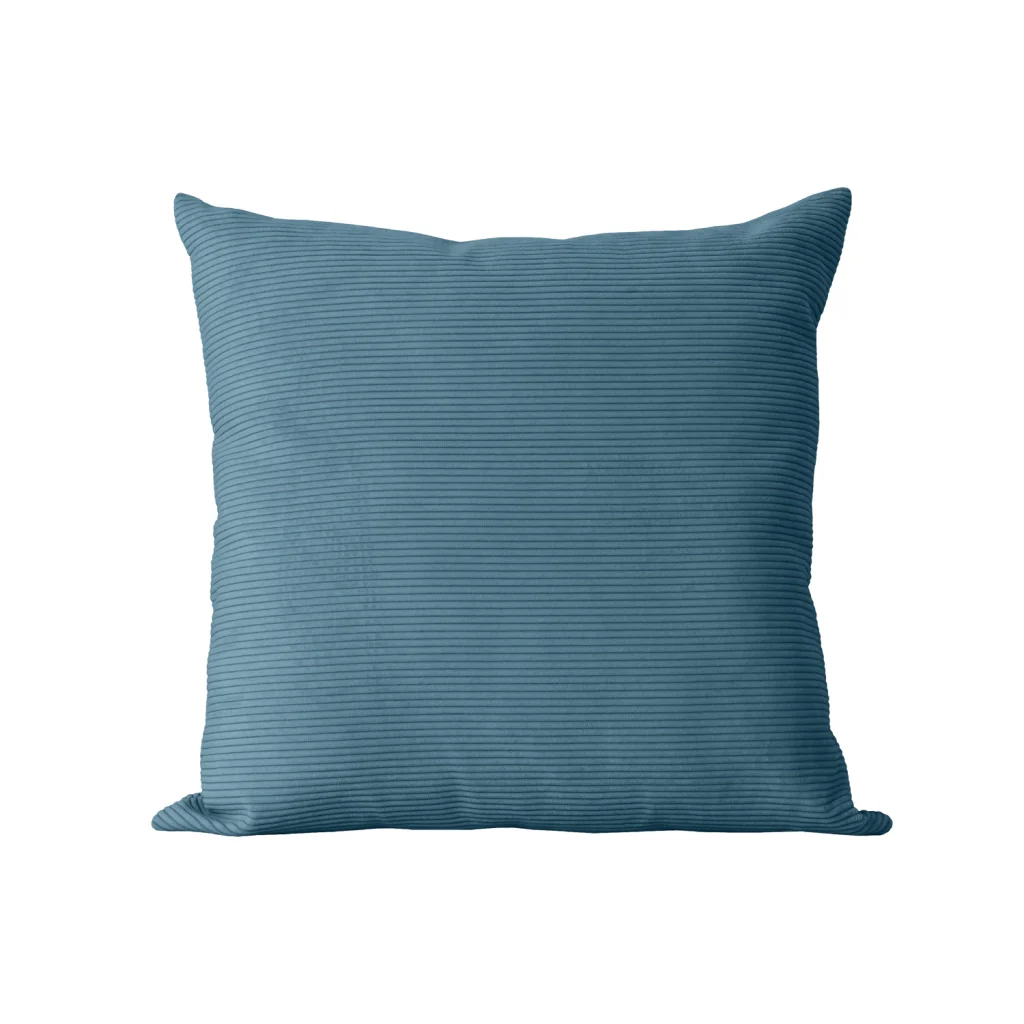 Cuscino quadrato in velluto blu - 45x45 cm - DUNE