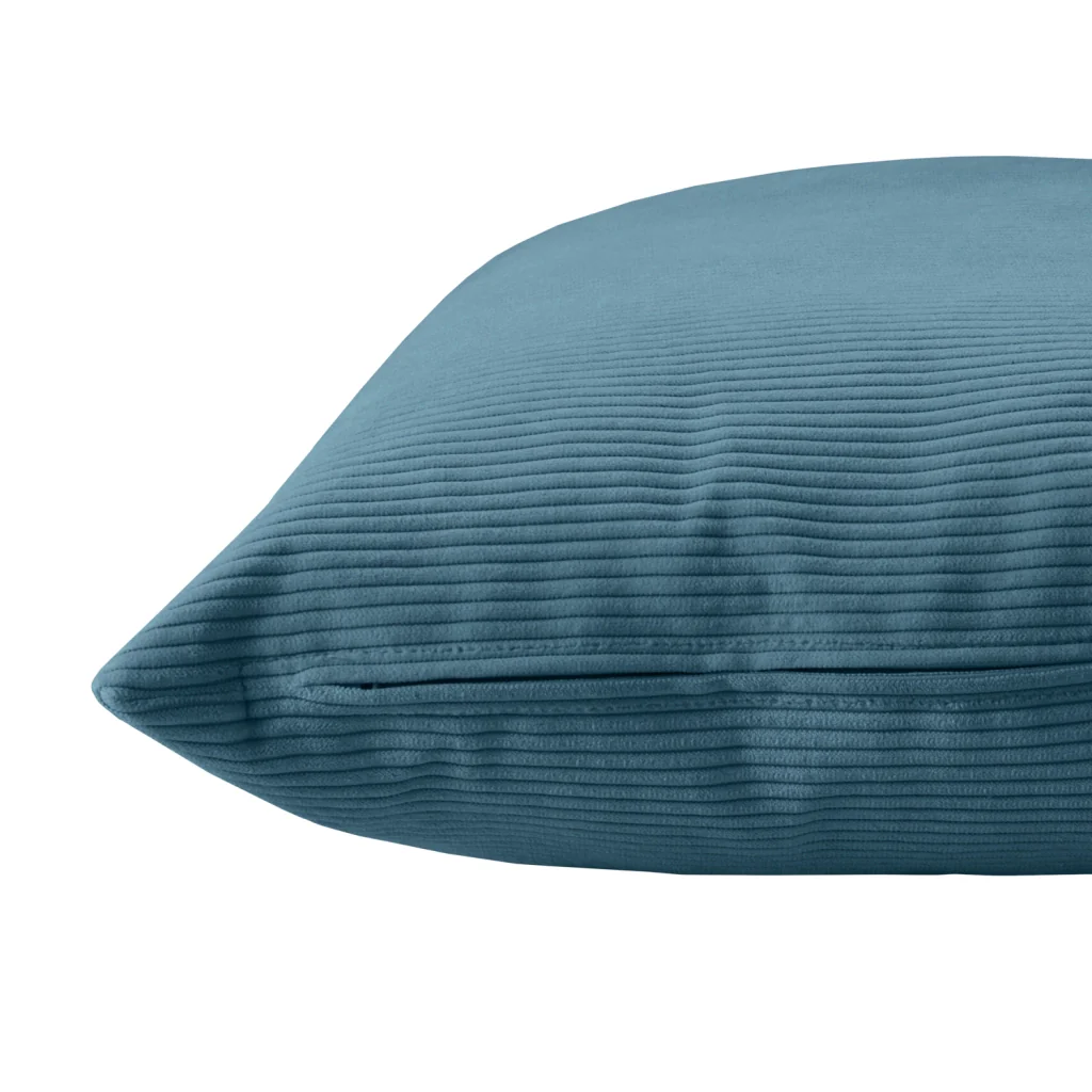 Cuscino quadrato in velluto blu - 45x45 cm - DUNE - Image 2