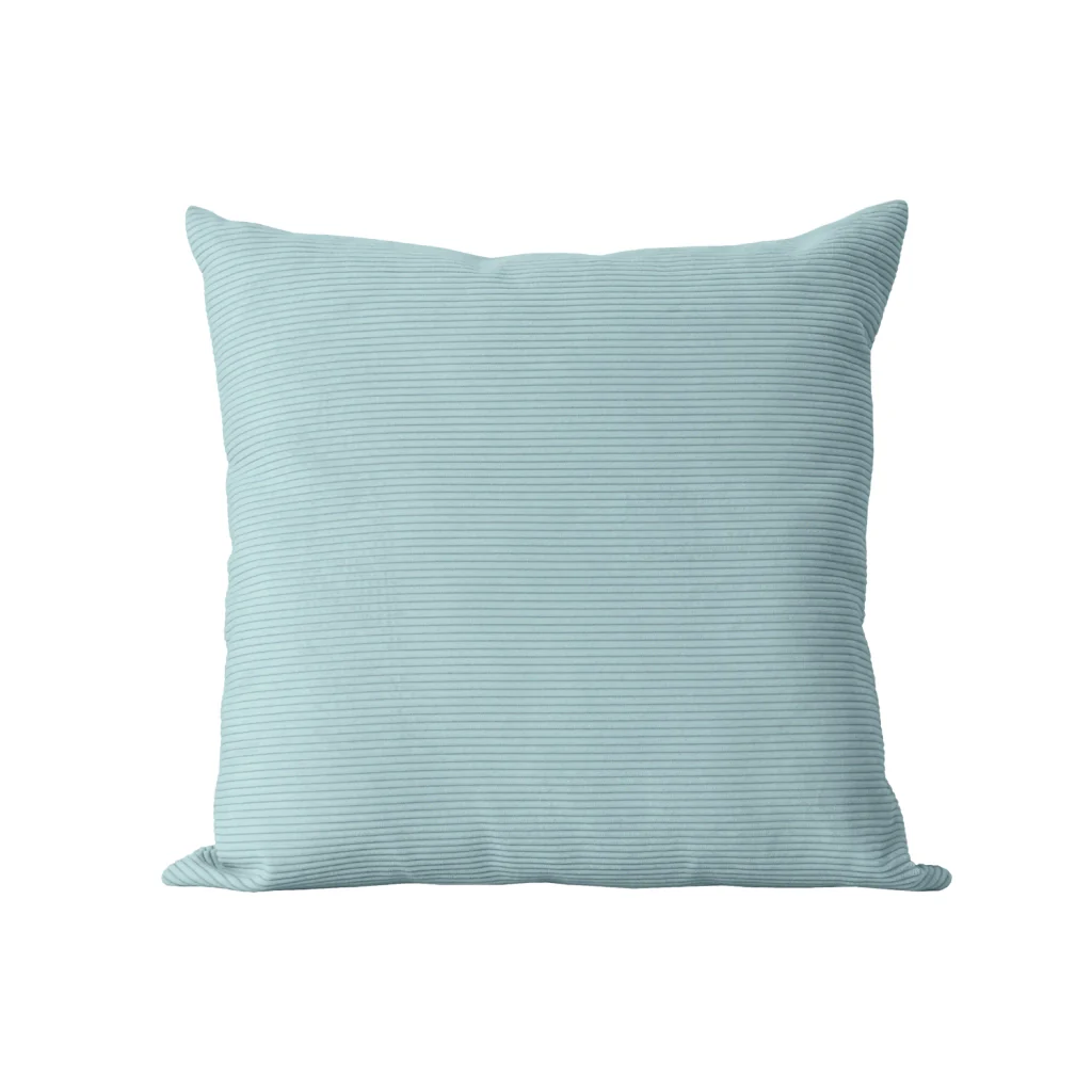 Cuscino quadrato velluto turchese 45x45 cm - DUNE
