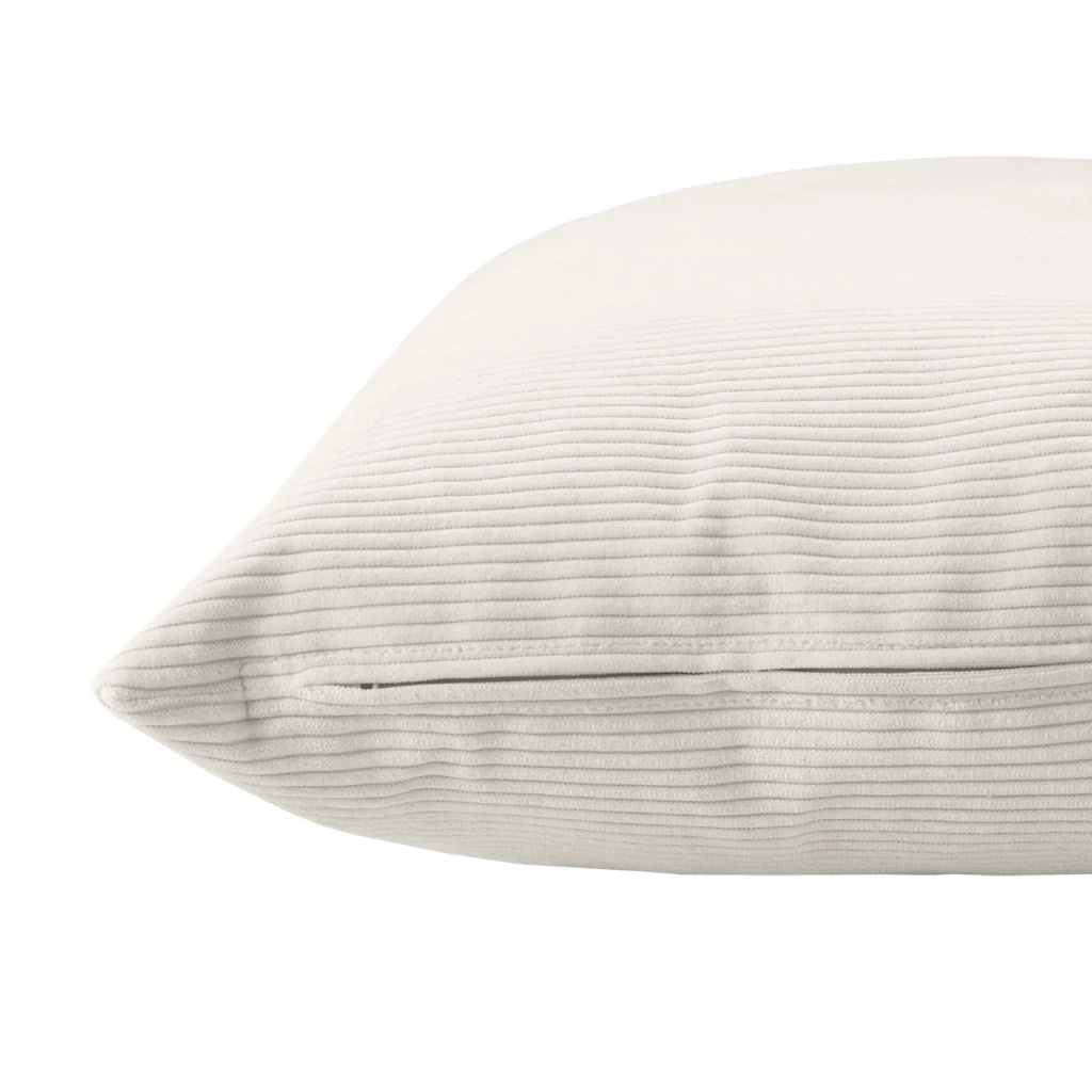 Cuscino rettangolare 30x50cm in velluto beige Dune - Image 2