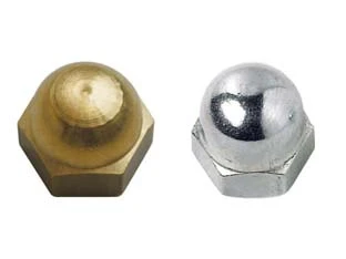 DADO CIECO IN OTTONE- - ø mm.8 in ottone nichelato - 50 pezzi