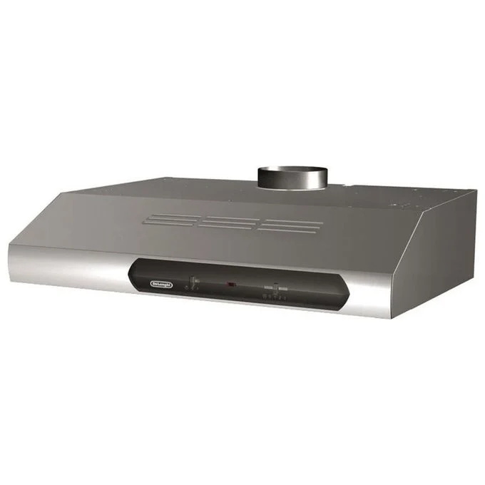 De'Longhi DCH6XEC Cappa Sottopensile 60 cm 295 m³-h Classe D 69 dB Leva colore Acciaio Inox