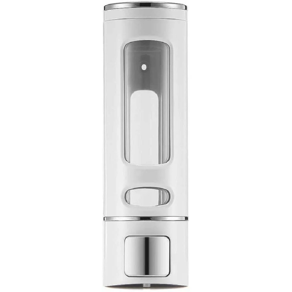 Trade Shop - Dispenser Erogatore Porta Sapone Manuale Dosatore Professionale A Muro 400ml - - Image 6