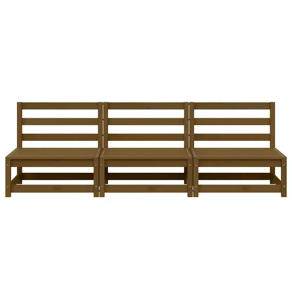 Divani Centrali da Giardino 2pz Ambra in Legno Massello di Pino 805688 - Image 5