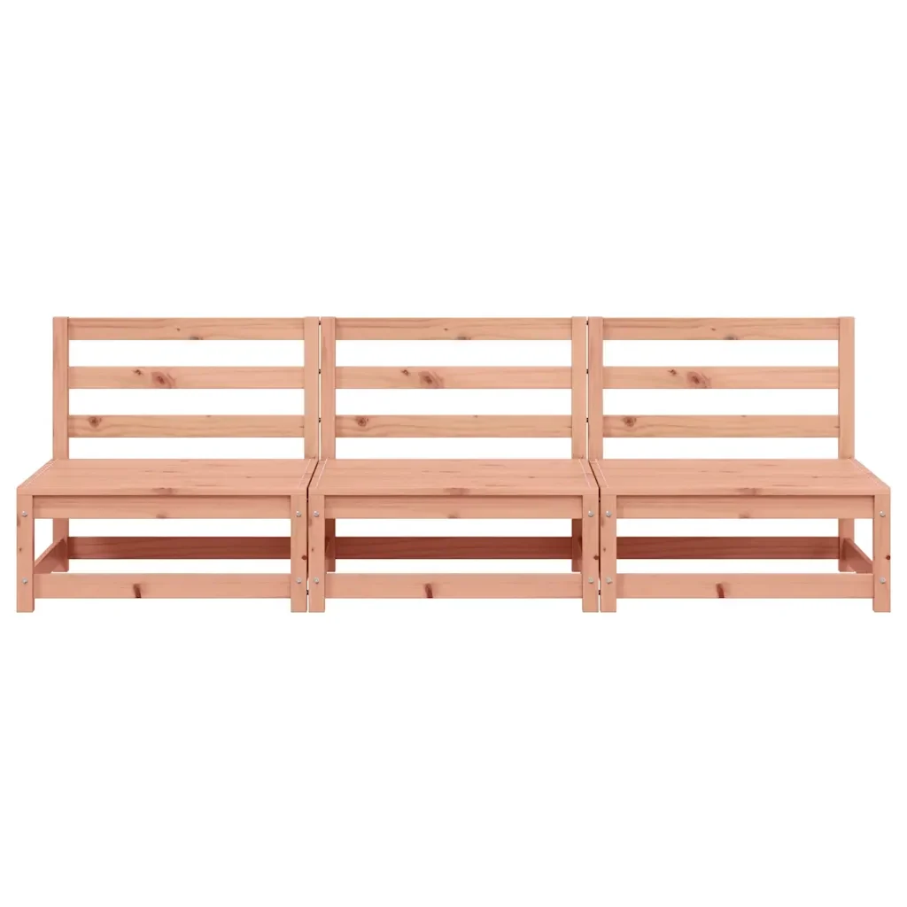 Divani Giardino Senza Braccioli 3pz 70x70x67cm Massello Douglas 837933 - Image 5