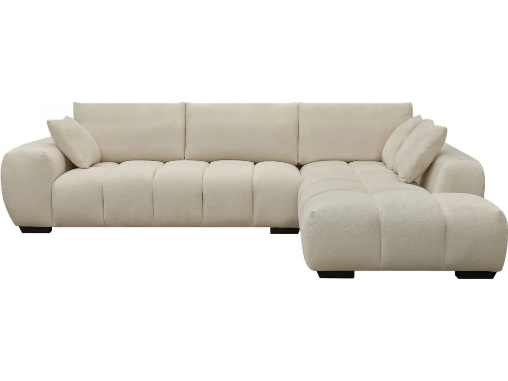 Divano angolare in tessuto "Monceau" - 3 posti - Beige - Image 4