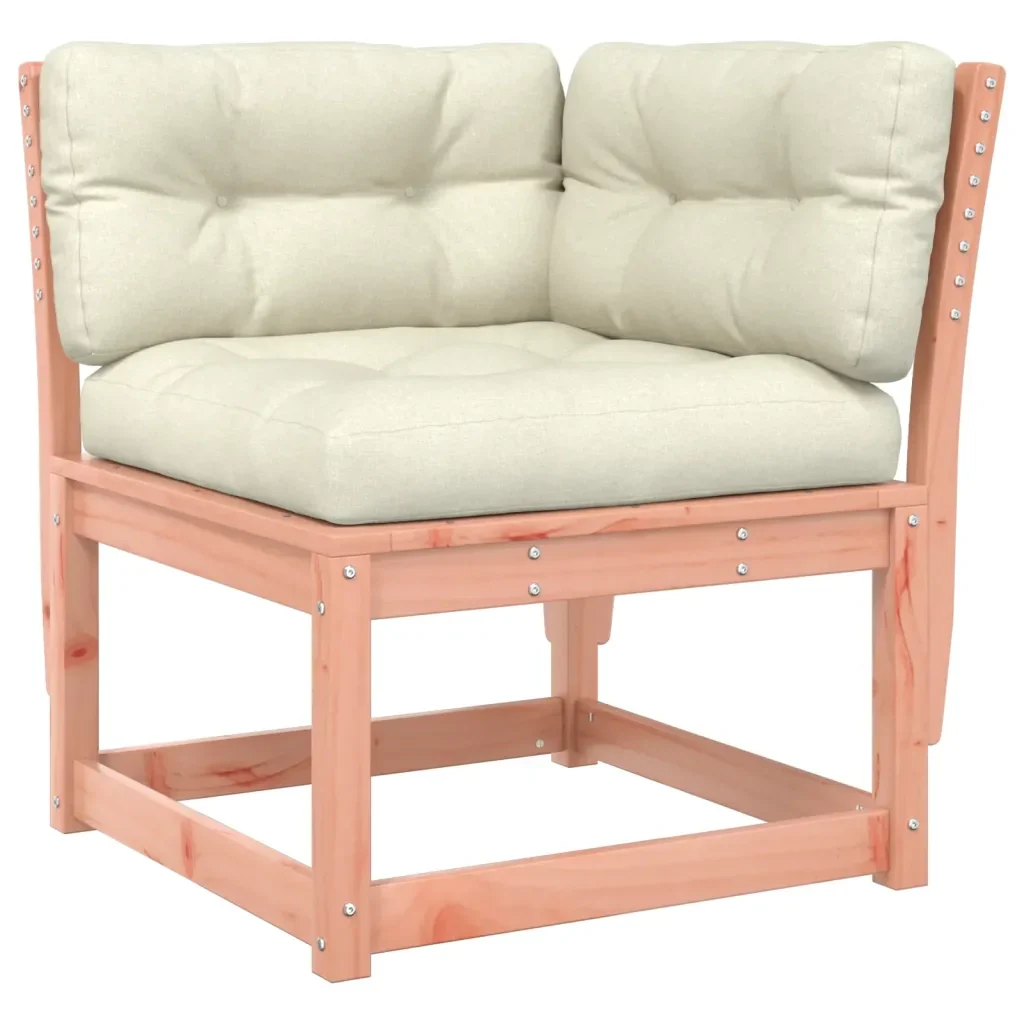 Divano Angolo Giardino Cuscini 73x73x78 Legno Massello Douglas - Image 2