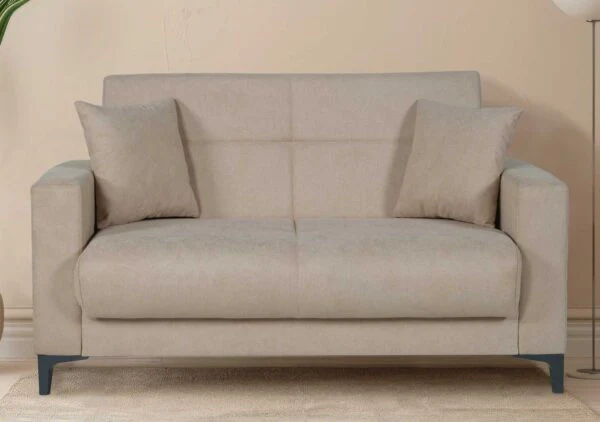 Divano Boston 2 posti tessuto beige brown