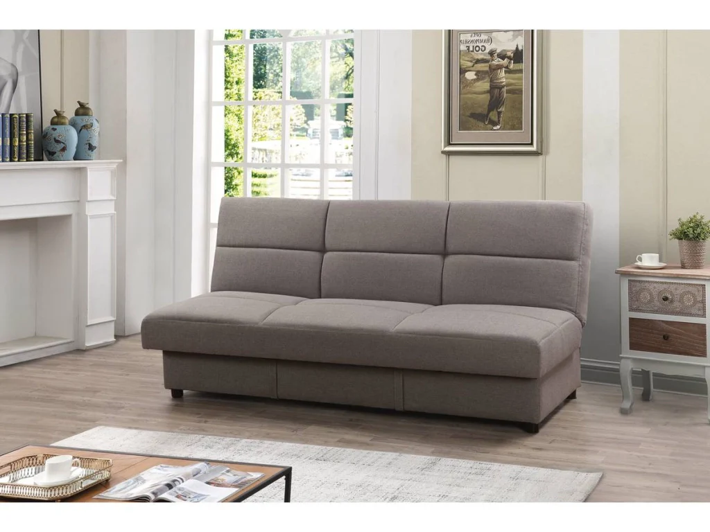 Divano Clic-Clac "Enzo" - 186 x 80 x 87 cm - 3 posti - Beige - Image 5