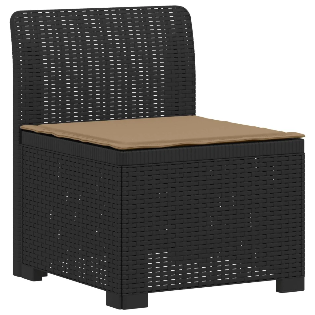 Divano da giardino 3 posti con cuscini in look rattan PP 3443820 - Image 2