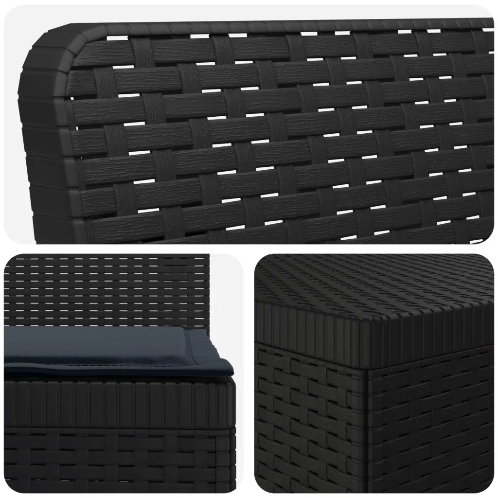 Divano da giardino 3 posti con cuscini in look rattan PP 3443821 - Image 4