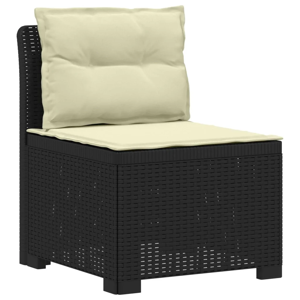 Divano da giardino 3 posti con cuscini in look rattan PP 3443834 - Image 2