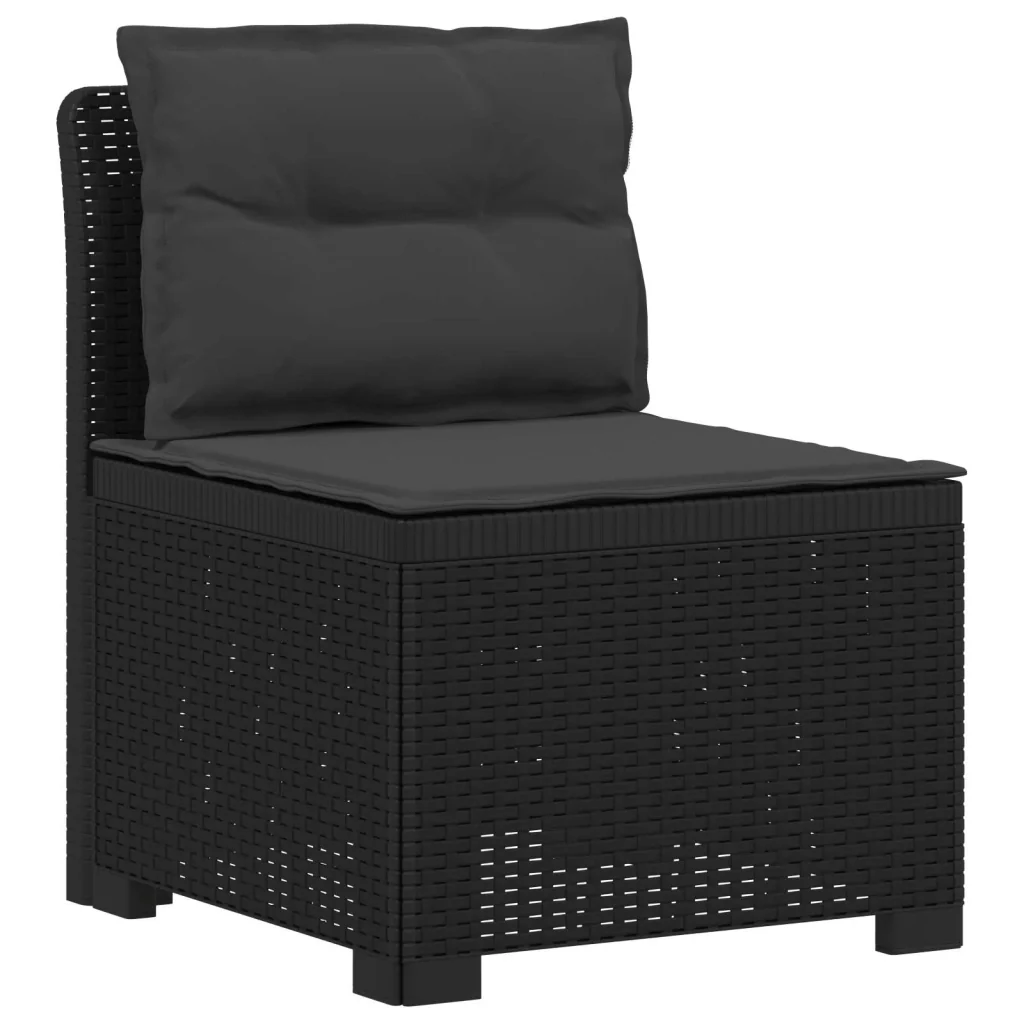 Divano da giardino 3 posti con cuscini in look rattan PP 3443835 - Image 2