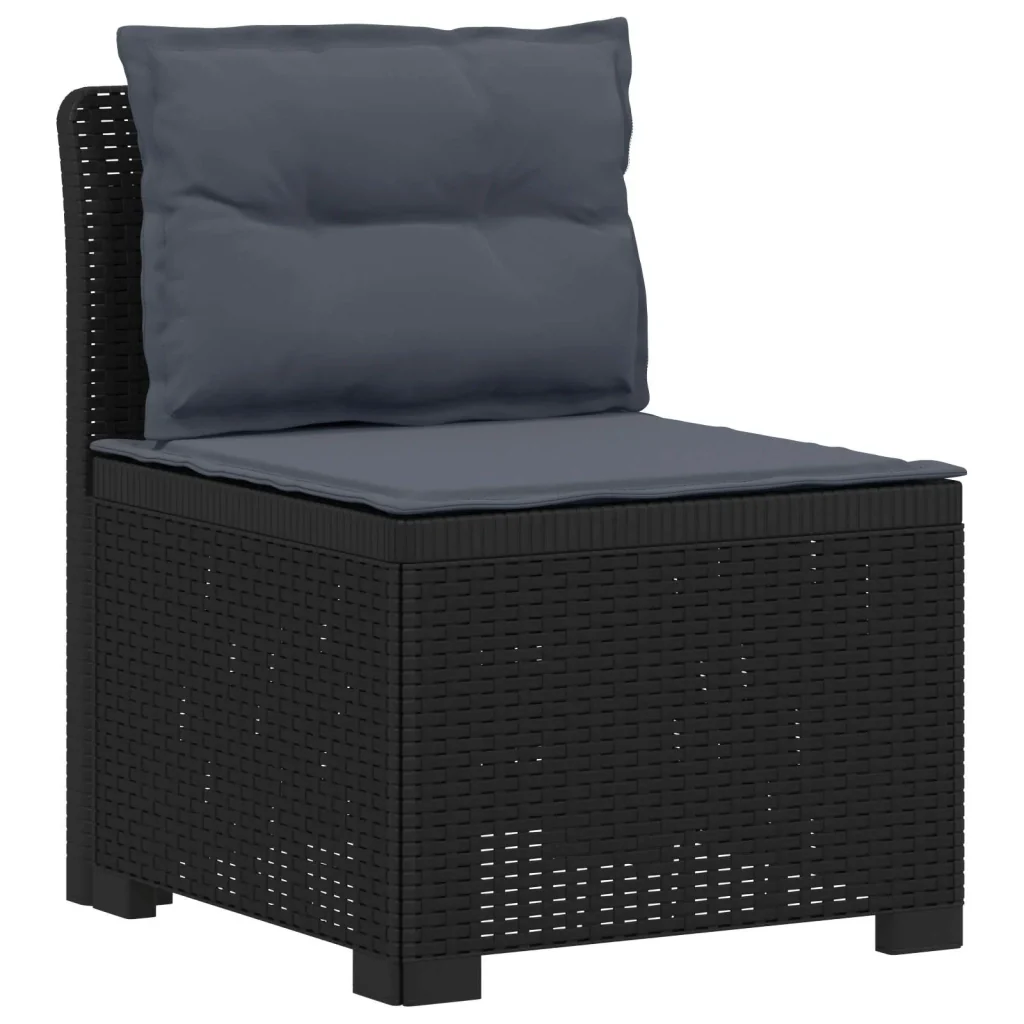 Divano da giardino 3 posti con cuscini in look rattan PP 3443837 - Image 2